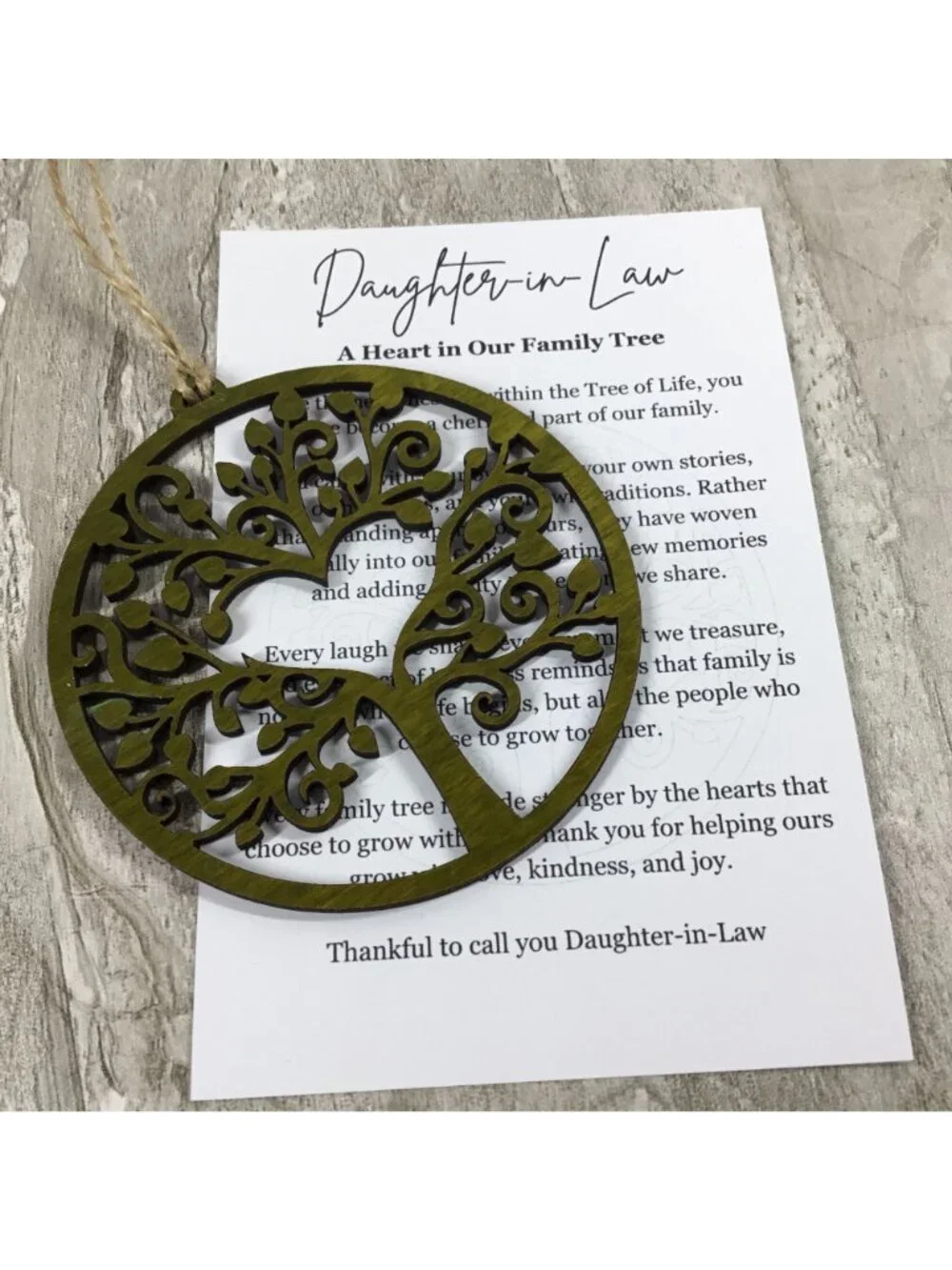 Handmade daughter law